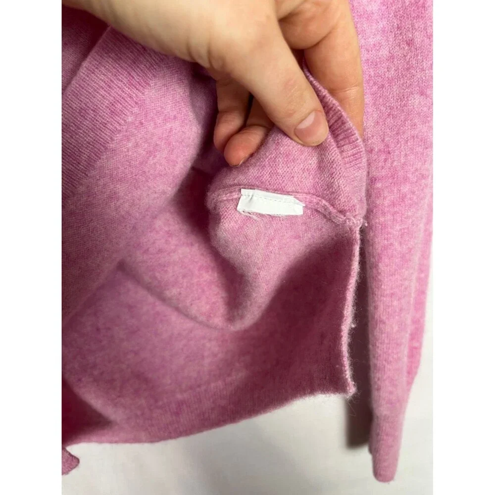 J. Crew 100% Cashmere Soft Pastel Pink Crew Neck Sweater